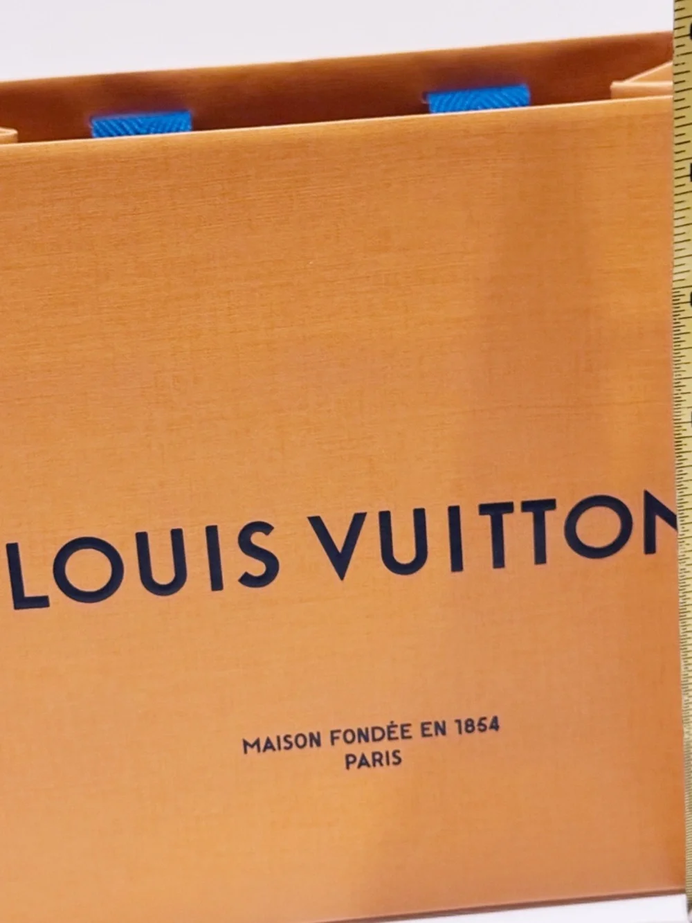 Louis Vuitton Orange Gift Bag + Small Drawer Box Ribbon Envelope Empty Set